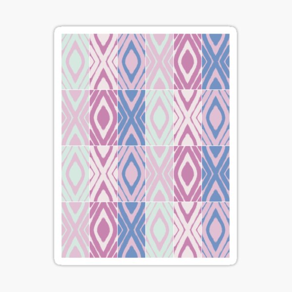 Mixed Airy Pattern Tiles Sticker