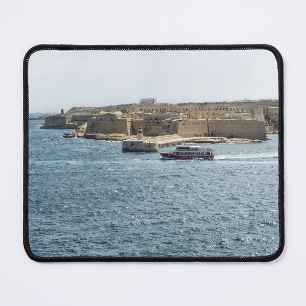 Item preview, Cruising in Malta - Tourist Boat Leaving Grand Harbour at Fort Ricasoli designed and sold by Georgia Mizuleva.