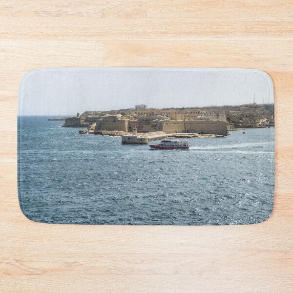 Item preview, Cruising in Malta - Tourist Boat Leaving Grand Harbour at Fort Ricasoli designed and sold by Georgia Mizuleva.