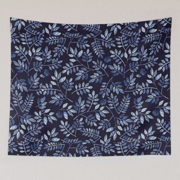 Artikelvorschau, Mitternachtsblaues Blumenmuster entworfen und verkauft von BellaProject.