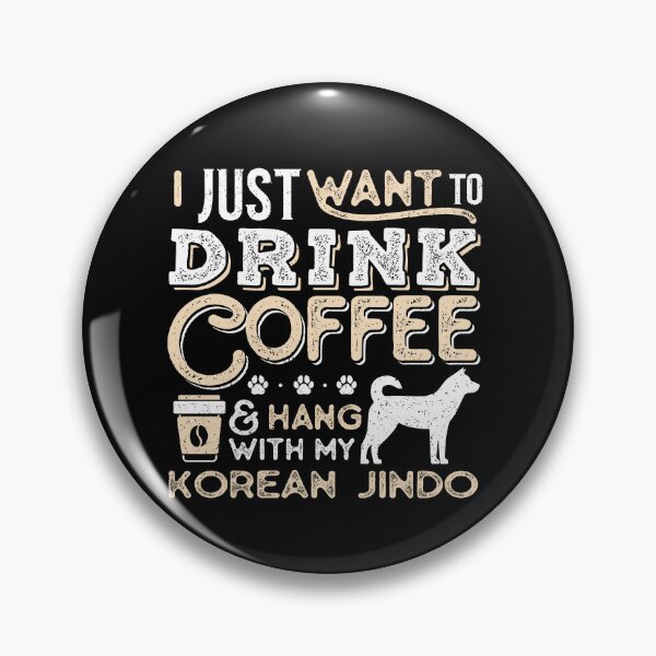 Item preview, Korean Jindo Dog Dad Mom And Drink Coffee designed and sold by rafaeltto.