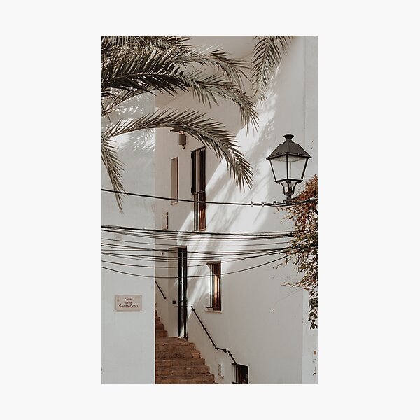 Ibiza island Spain old town Photographic Print
