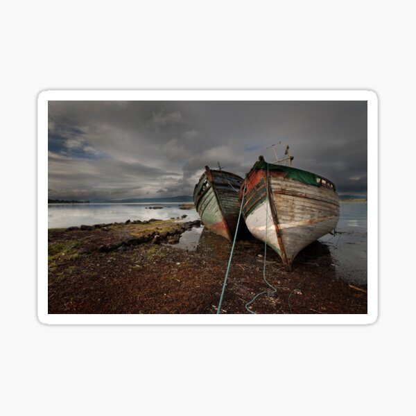 Item preview, old beached boats Scotland designed and sold by eddiej.