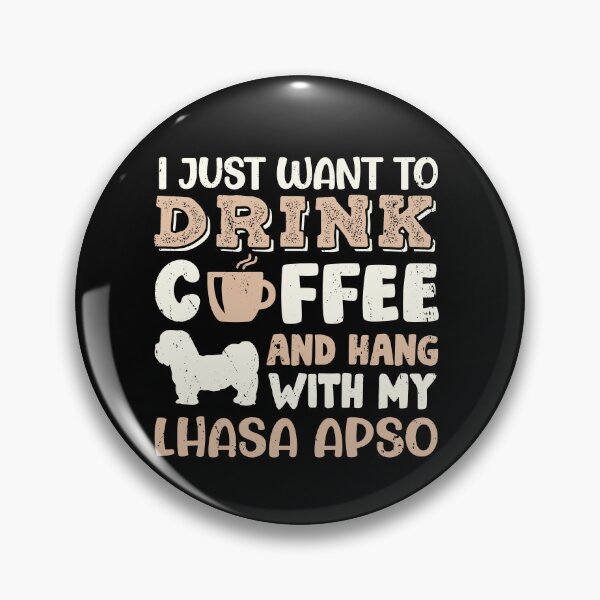 Item preview, Lhasa Apso Dog Dad Mom And Drink Coffee designed and sold by rafaeltto.
