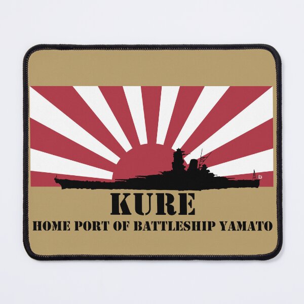 Item preview, KURE: Home Port of Battleship Yamato (Black) designed and sold by MrKShirts.