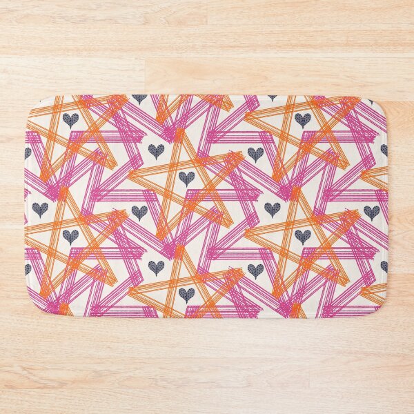 Item preview, Geometric hearts and stars enlarged abstract pattern doodle designed and sold by Melanie-Palmer.