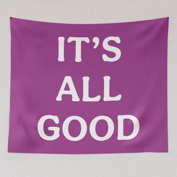 Item preview, Its All Good (White Mauve) designed and sold by ToluaPrints.