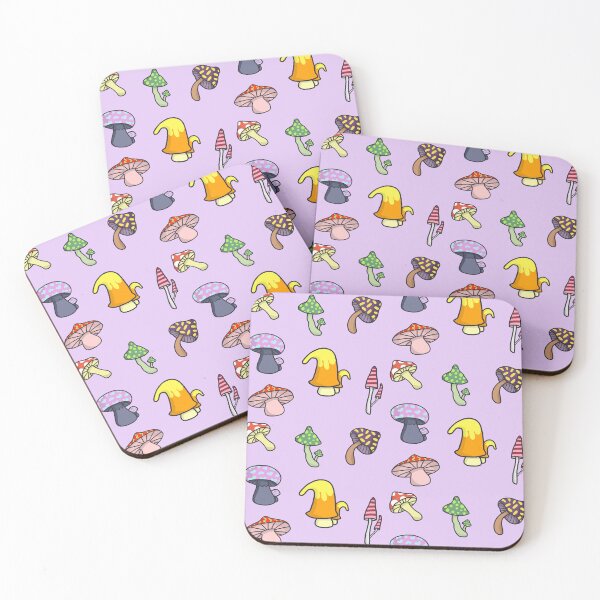 Item preview, cute little mushroom cluster sticker pack designed and sold by moonbean-art.