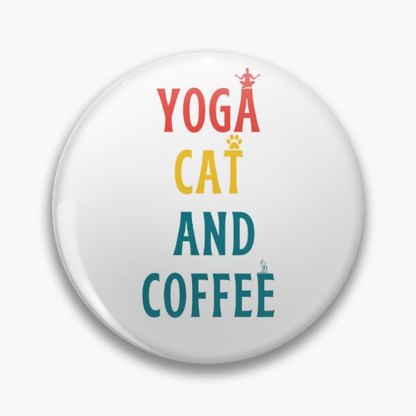 Item preview, Yoga Cat And Coffee designed and sold by behappysiempre.