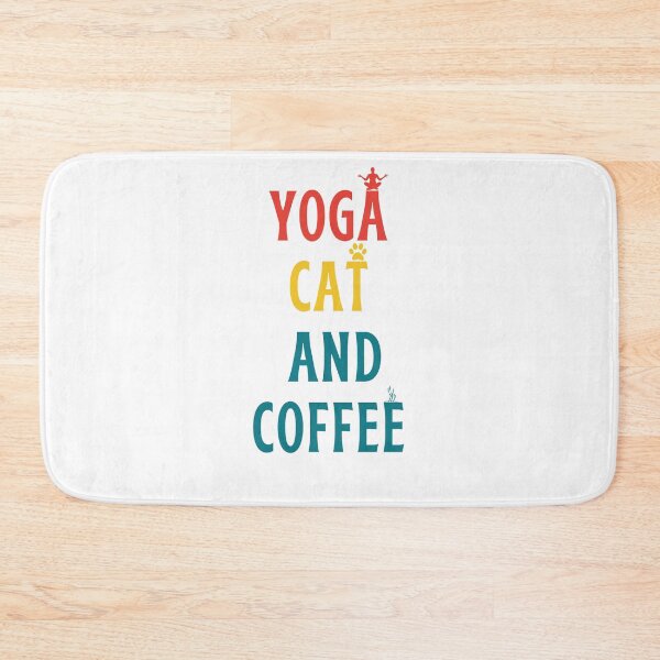 Item preview, Yoga Cat And Coffee designed and sold by behappysiempre.