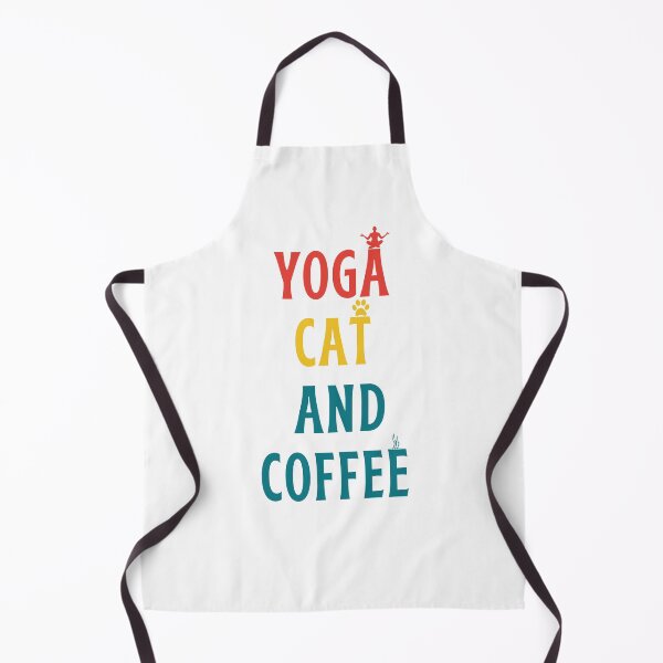 Item preview, Yoga Cat And Coffee designed and sold by behappysiempre.