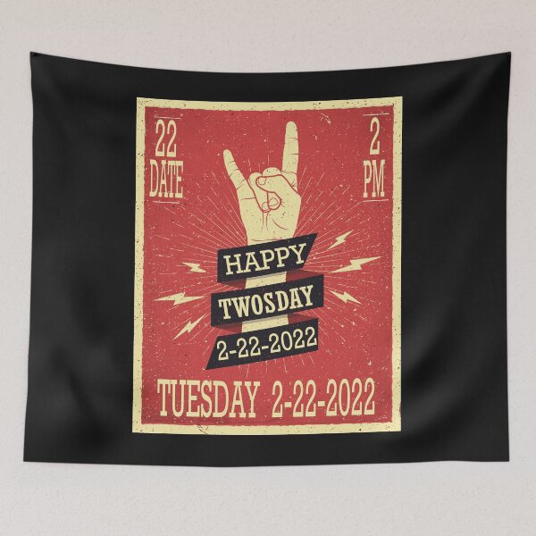 Item preview, Happy Twosday Tuesday February 2-22-2022 Vintage Numerology Shirt designed and sold by PuPPuB.