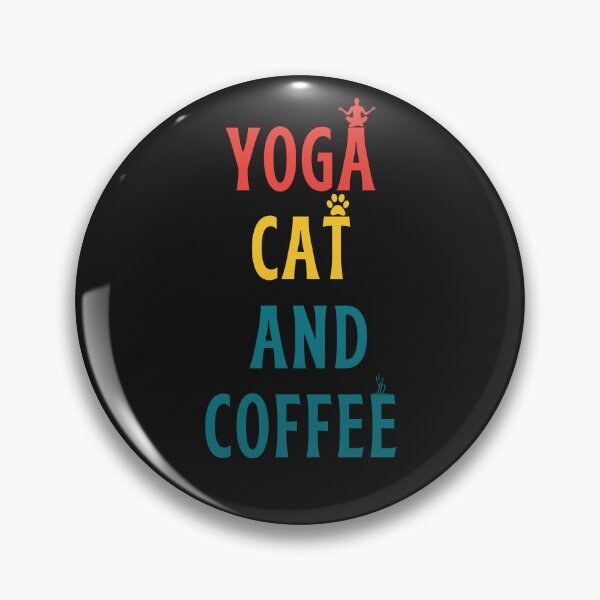 Item preview, Yoga Cat And Coffee designed and sold by behappysiempre.