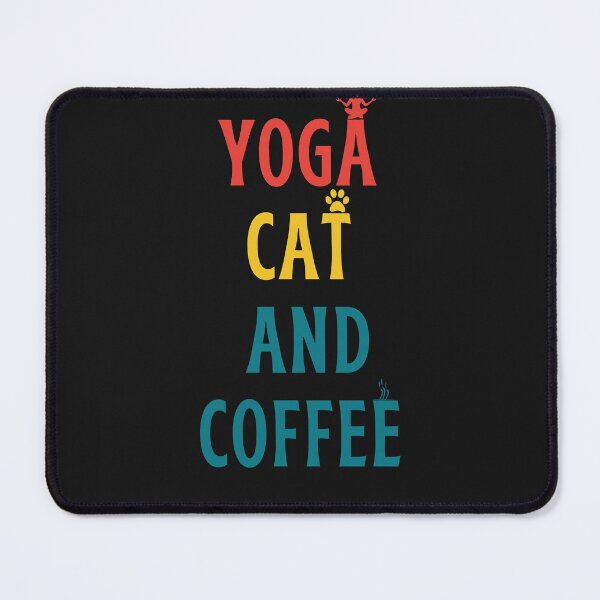 Item preview, Yoga Cat And Coffee designed and sold by behappysiempre.