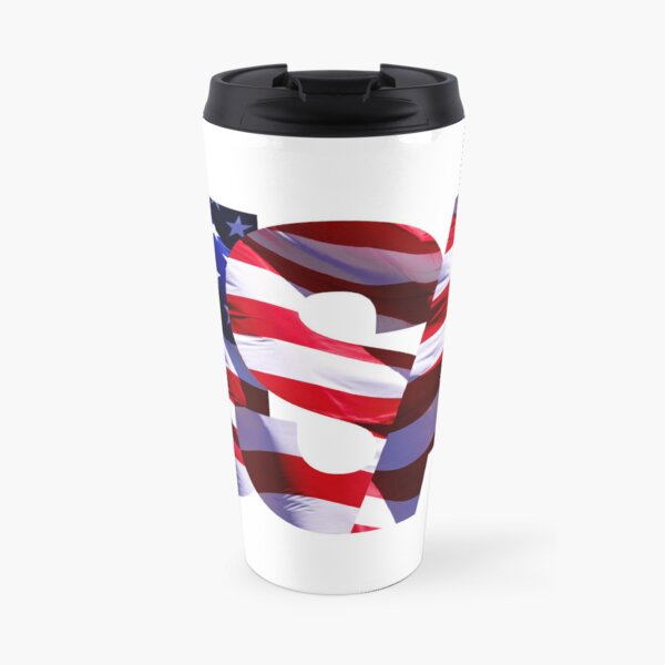 USA Flag Travel Coffee Mug