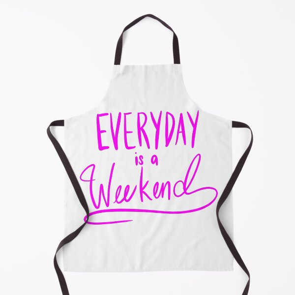 Item preview, Everyday Is A Weekend Pink Simple Art Print designed and sold by lineartdesigns.