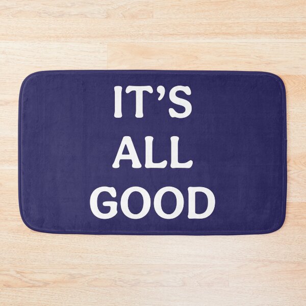 Item preview, Its All Good (White Navy Blue) designed and sold by ToluaPrints.