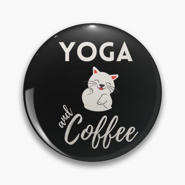 Item preview, Yoga Cat And Coffee designed and sold by behappysiempre.