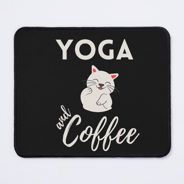 Item preview, Yoga Cat And Coffee designed and sold by behappysiempre.