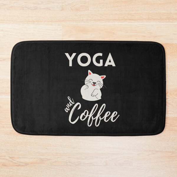 Item preview, Yoga Cat And Coffee designed and sold by behappysiempre.