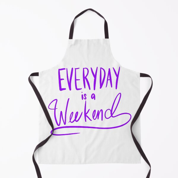 Item preview, Everyday Is A Weekend Purple Simple Art Print designed and sold by lineartdesigns.