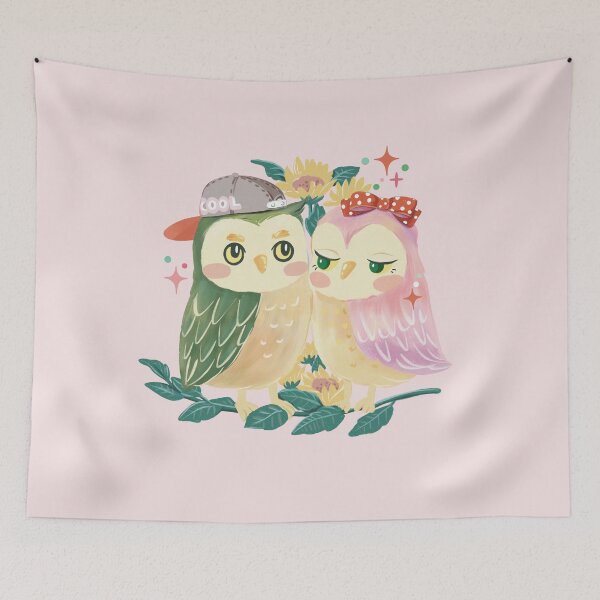 Item preview, Fancy Owl Couple designed and sold by Yunipop.