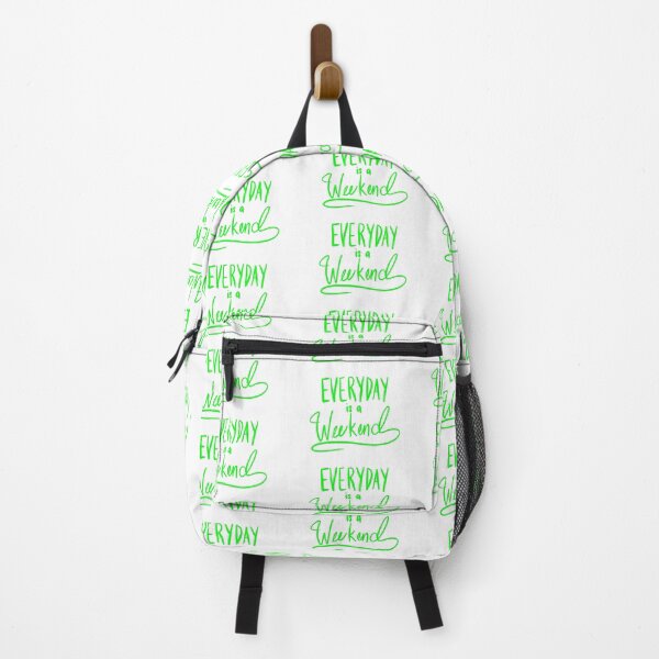 Item preview, Everyday Is A Weekend Green Simple Art Print designed and sold by lineartdesigns.