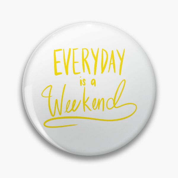 Artikelvorschau, Everyday Is A Weekend Yellow Simple Art Print entworfen und verkauft von lineartdesigns.