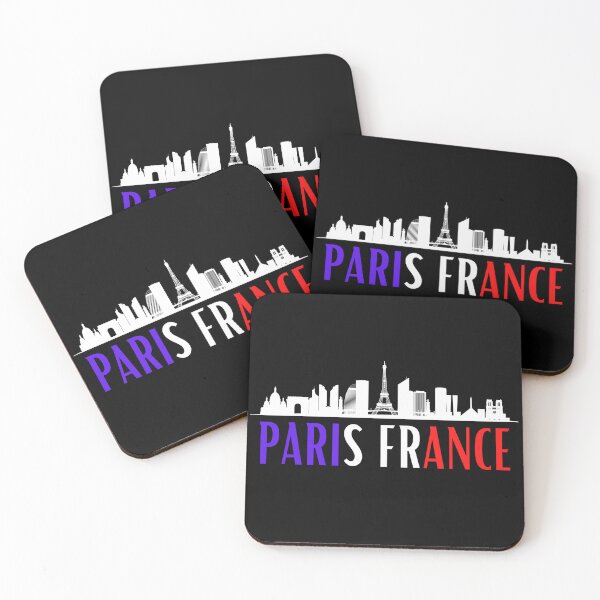 Aperçu de l'œuvre Paris France, ligne d'horizon des monuments emblématiques de Paris créée et vendue par Designbyfia.