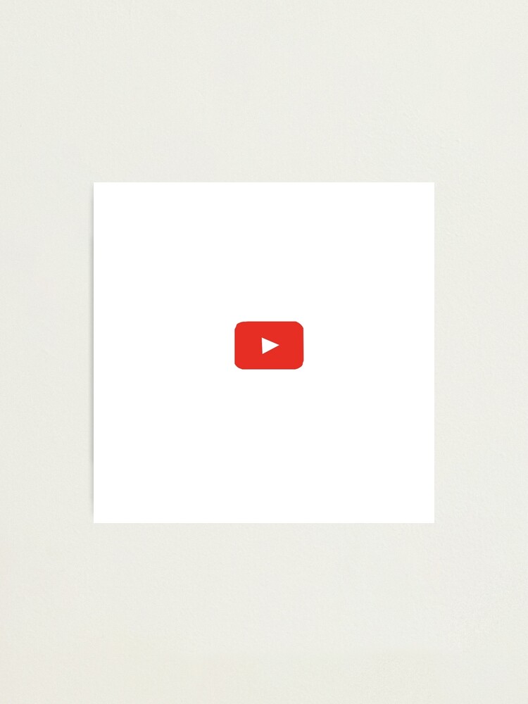 Impression Photo Dessin De Logo D Application Youtube Par Kennabear16 Redbubble