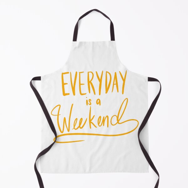 Item preview, Everyday Is A Weekend Orange Simple Art Print designed and sold by lineartdesigns.