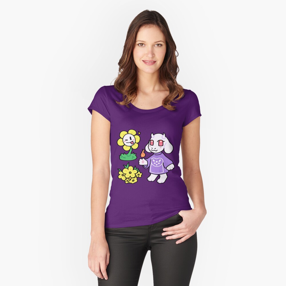 Item preview, Fitted Scoop T-Shirt designed and sold by moobloom.