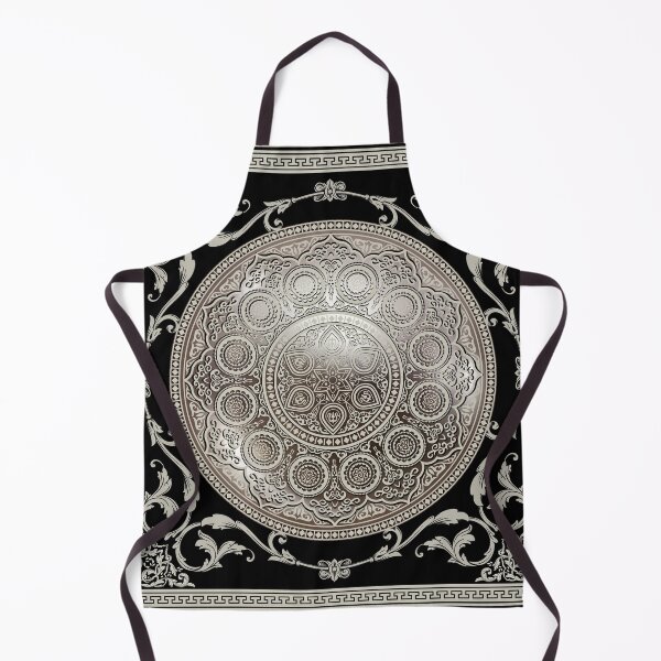 Item preview, Ornate Baroque Metallic Khaki Black Greek Meander designed and sold by Yiorgos Designs.