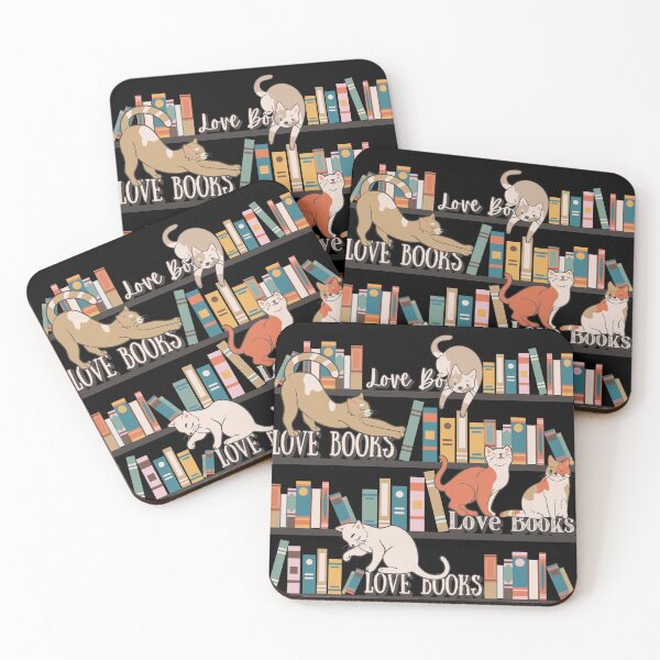 Item preview, Love Books and Cats, Fun Book Lover Design For Eager Readers And Cat Lovers designed and sold by TrulyEpoque.