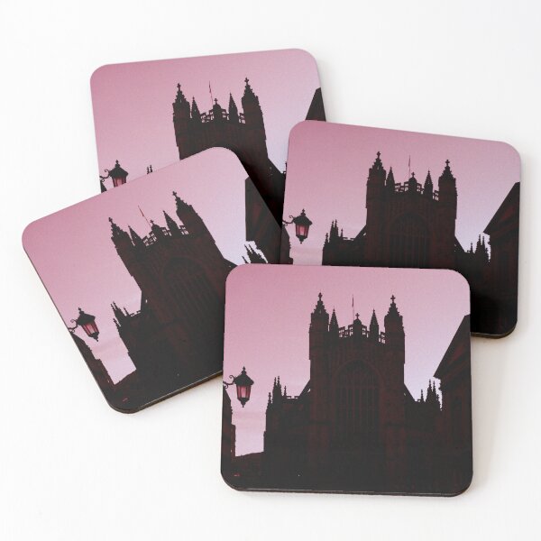 Item preview, Bath Abbey red tone silhouette designed and sold by duncan1980uk.