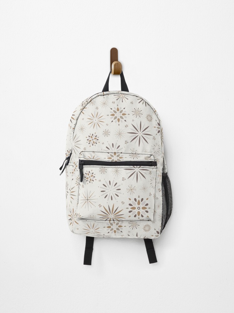 Thumbnail 1 of 3, Backpack, Neutral Starbursts Pattern designed and sold by Calislahn.