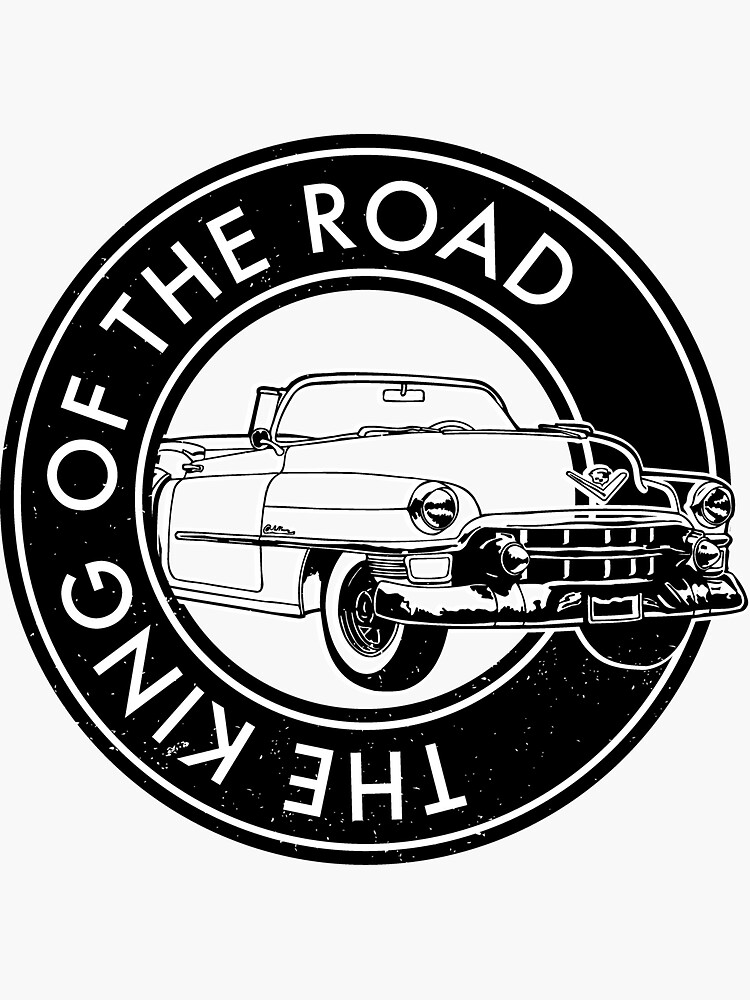 "The King of the Road " Sticker for Sale by HSBrands Redbubble