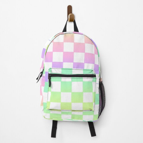 Item preview, Rainbow Retro Gradient Checkerboard Check Checkered Pattern designed and sold by hannahvira.