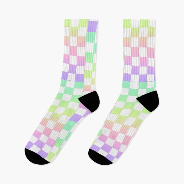Item preview, Rainbow Retro Gradient Checkerboard Check Checkered Pattern designed and sold by hannahvira.