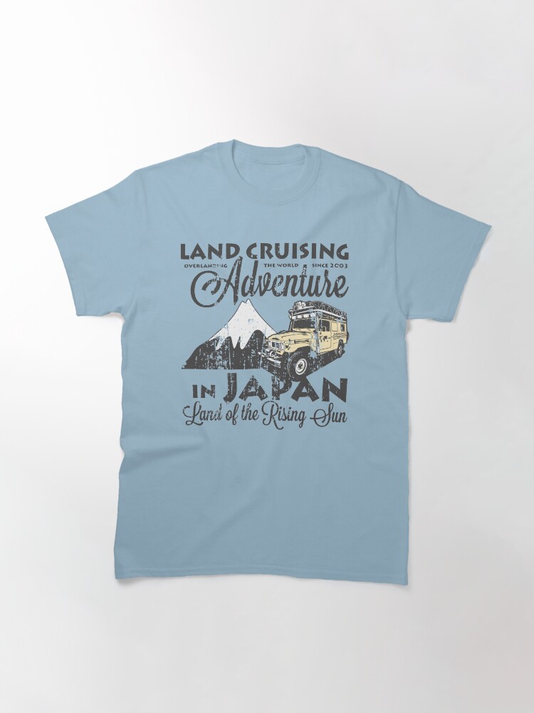 Alternate view of Landcruising Adventure in Japan - Curly font edition Classic T-Shirt
