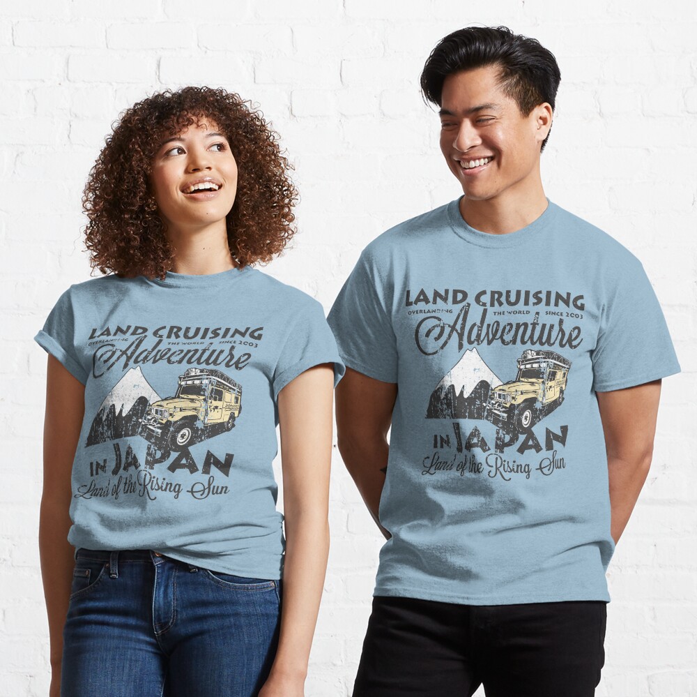 Landcruising Adventure in Japan - Curly font edition Classic T-Shirt