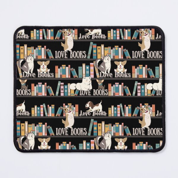 Item preview, Love Books and Dogs, Fun Book Lover Design For Eager Readers And Dog Lovers designed and sold by TrulyEpoque.