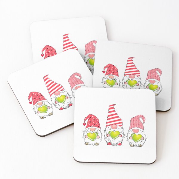 Item preview, Gnome Love Tennis Heart Leopard Plaid Christmas Valentine designed and sold by jackjerry.