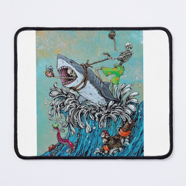 Item preview, Skeleton injoy with shark designed and sold by Finding Print.