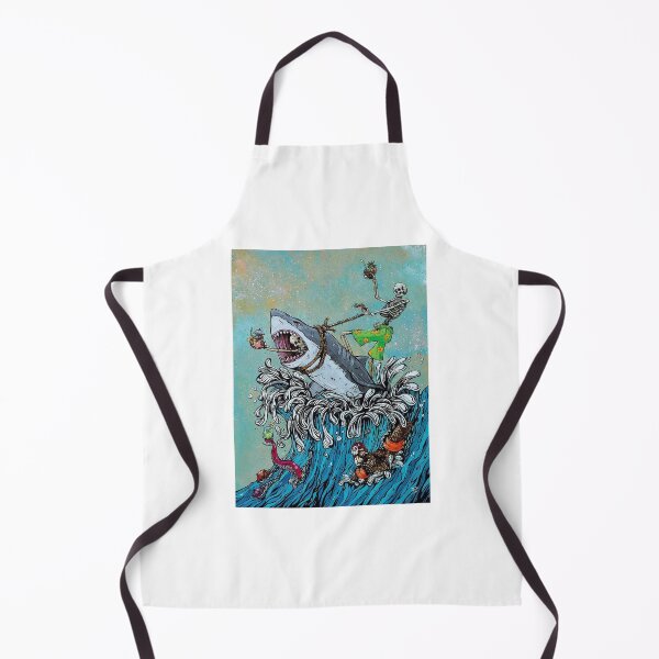 Item preview, Skeleton injoy with shark designed and sold by Finding Print.