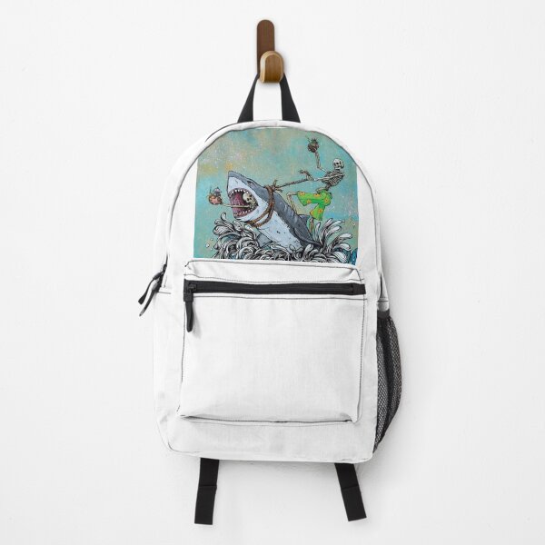 Item preview, Skeleton injoy with shark designed and sold by Finding Print.