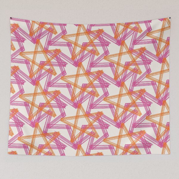 Item preview, Geometric stars enlarged abstract pattern doodle designed and sold by Melanie-Palmer.