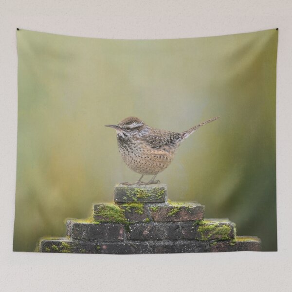Item preview, Cactus Wren on Wall designed and sold by Elisabeth Lucas.
