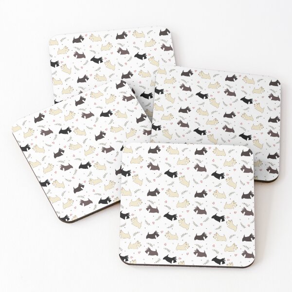 Item preview, Scottish terriers and Hearts designed and sold by RiazanovaArt.