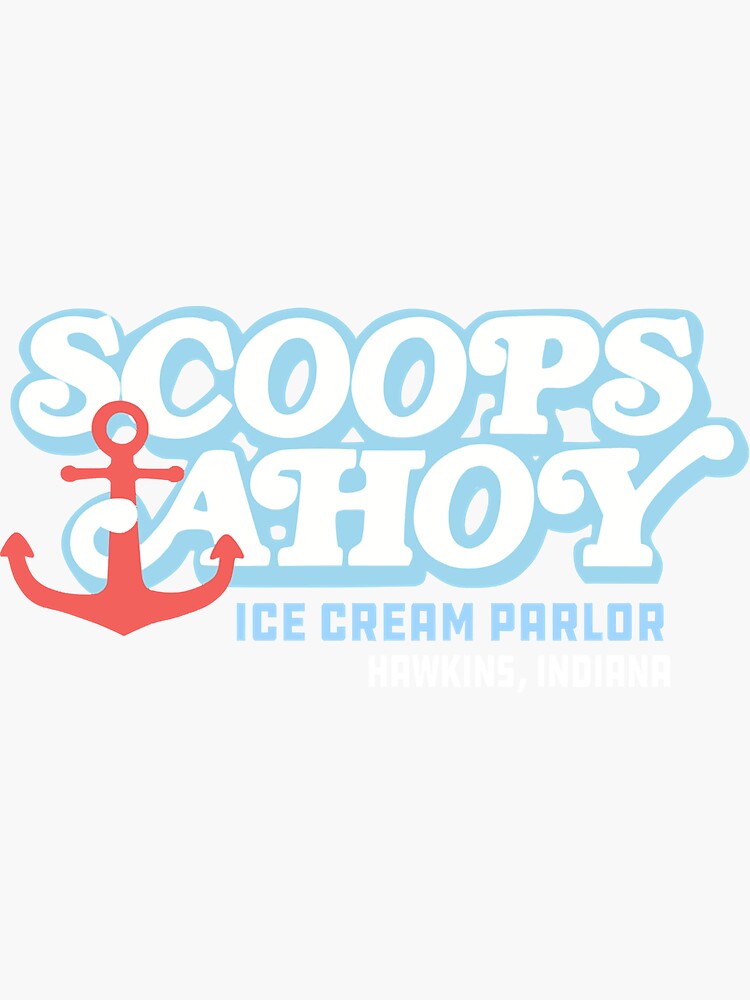"Scoops ahoy ice cream" Sticker by weathersfutam Redbubble